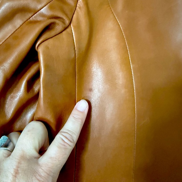Ralph Lauren Women's Tan Leather Blazer - Picture 5 of 8